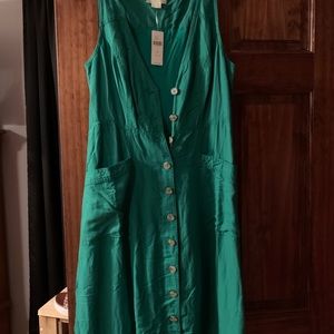 NWT Anthropologie Dionis Shirtdress Midi Dress 4P